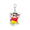 Llavero acrílico de Crayon Shin-chan caricatura anime mercancía colgante decoración personalizada para mochila al por mayor Día del Niño