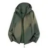 26 Otoño Nuevo Chaqueta con Capucha Casual para Hombre Chaqueta Cortavientos Deportiva para Senderismo al Aire Libre de Corte Holgado para Hombre