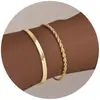 Popular Europeo y Americano Nuevo Pulsera Apilable Cadena Pulsera Set Simple y de Moda 2024 Moda Tendencia Modelo para Mujer