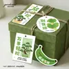 No te preocupes, relájate. Etiquetas colgantes de forma única para plantas verdes de oficina en interiores, decoraciones de pino en maceta, tarjetas colgantes, etiquetas pequeñas de plátano
