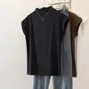 Ropa para mujer de talla grande, elegante diseño retro japonés nuevo, cuello semi-alto, con mangas pequeñas acampanadas, color liso, camiseta de estilo simple