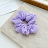 Laço de Cabelo de Chiffon Liso Colorido Primavera Alta Elasticidade Cor Doce Scrunchie Acessório de Cabelo Elástico de Cabelo Corda de Cabelo