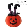 Adornos de Calabaza de Peluche de Halloween Transfronterizos, Decoraciones de Fiesta de Escritorio de Halloween, Adornos de Calabaza con Cara Sonriente de Bruja Invertida