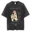 Talla Europea Transfronteriza Estampado de Anime Japonés Algodón Oversize para Hombre Vintage t