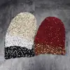 Nuevo Gorro de Punto Transpirable con Lentejuelas Elegantes para Fotografía Callejera al Aire Libre, Sencillo y Versátil, Cómodo Gorro Holgado