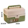 Caja de Medicamentos con Cerradura, Caja de Medicamentos Doméstica a Prueba de Niños, Caja de Almacenamiento Médico para Medicamentos, Bolsa de Medicamentos de Gran Capacidad, Botiquín de Primeros Auxilios