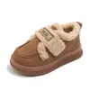 Zapatos de Algodón para Niños 2026 Otoño/Invierno Nuevo Estilo Botas de Nieve con Forro de Terciopelo para Niñas Suela Antideslizante Tallas Medianas/Grandes para Niños Cálidas para Exteriores Botas Cortas