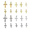 Pingente cruz simples comércio exterior AliExpress não desbota Europa e Estados Unidos retrô titânio aço inoxidável banhado a ouro 24k