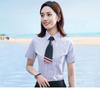 Camisa profissional de manga curta masculina e feminina de verão departamento de vendas imobiliárias loja 4S departamento de projetos roupas de trabalho para exposição banco uniforme