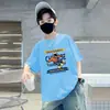 Camiseta Fresca y Moderna para Niños Mayores, Top de Verano 100% Algodón para Niños, Camiseta de Manga Corta Nueva de Verano 2026 para Niños