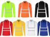 Polo Reflectante Transfronterizo Manga Corta Carrera Nocturna Ciclismo Construcción Secado Rápido Camiseta Reflectante Ropa Reflectante de Seguridad