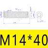 GB78 Parafuso de Parada M3M4M5M6M8M10M16 Parafuso de Fixação Pontiagudo Soquete Hexagonal Fio Aço Inoxidável 304