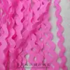 Encaje de onda de agua de 0.5 cm de ancho rosa amarillo rojo dorado decoración de tela para traje de baile banda curva borde pequeño curvo ondulado