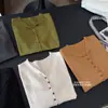 Nuevo cárdigan de punto de estilo coreano para mujer, otoño de 2026, con solapas, manga larga, suelto y favorecedor, top versátil y elegante