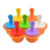 En stock Molde creativo de 7 siliconas para helado con tapa Molde para helado casero DIY Molde para helado Paleta