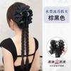 Nueva peluca china para mujer, cola de caballo, estilo nacional, tocado con pinza para sujetar la cabeza, nueva trenza para la parte posterior del cabello, pinza de tiburón, pinza para trenza