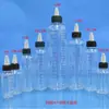 Escala 30ml tapa transparente para punta de cabello eléctrico modelo color mezcla pintura agente de unión botella gotero exprimible botella para pintura de arena