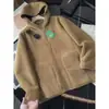 Aquecedor pequeno para outono e inverno! Estilo casal com veludo espessado leve, dupla face de fleece polar, jaqueta casaco quente com capuz