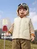Colete matelassê infantil Kaka Panda, roupas de inverno para meninas, colete de inverno para meninos, blusa de bebê, roupas de outono e inverno para bebê
