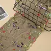 Vestido Colorido Bordado Popular Estilo Europeu e Americano Acessórios para Vestuário Bordado em Renda de Rede Renda Tecido Renda Lingerie Atacado