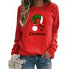 Moletom Estampado de Natal com Gola Redonda Europeu e Americano Outono e Inverno Amazon Aliexpress Ebay2025