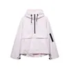 Ins estilo europeo y americano 2026 nueva moda temperamento versátil para mujer suelta con capucha de manga larga chaqueta abrigo de ropa de trabajo