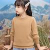 Suéter de Cachemira para Niños Cuello Medio Tortuga Suéter para Niñas Niños Medianos y Grandes Niños Color Puro Jersey Grueso para Fondo Grueso y Cálido