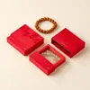 Suceden Cosas Buenas Película de PE Antioxidation Pulsera Caja de Almacenamiento para Pulseras Caja de Exhibición de Joyería Caja Festiva Deslizante con Suspensión