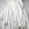 Cinta de león danzante de imitación de pelo de conejo, 1 cm de ancho, blanca, densa, no suelta pelo, felpa larga, accesorio para el pelo de disfraz Hanfu, en stock para venta al por mayor