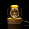 Bolas de Cristal Talladas Internamente con Varios Patrones, Luces Nocturnas de Carga Directa, Adornos Luminosos, Regalos Que A los Jóvenes Les Encantan