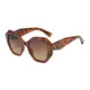 Gafas de Sol Estilo Europeo y Americano de Montura Grande, Gafas de Sol para Mujer de Marca de Lujo Bicolor, Sombrilla de Pasarela, Gafas de Sol de Stock Listo Transfronterizo