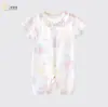 Roupa Fina de Verão para Recém-Nascido 2025 Macacão de Algodão Puro Seda Ecológica Ha Yi Fibra de Bambu Roupa de Rastejar