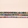 Cuentas redondas de turmalina y calcedonia, hechas a mano directamente de fábrica, collar, accesorios de joyería DIY, productos semiacabados, cuentas de jade al por mayor