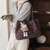 Bolso tote grande de gamuza para mujer, nuevo bolso de hombro de alta gama de moda 2026 para ir al trabajo y la vida diaria
