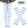 Calcetines navideños, calcetines de vestir, Halloween, accesorios de cosplay, calcetines altos, calcetines de rayas para Acción de Gracias, guantes, calcetines, traje.