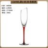 Taça de Cristal com Diamantes, Taça de Champagne, Taça Clássica Flauta para Espumante, Taça de Vinho com Borda Inclinada, Taça de Cocktail