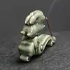 Queimador de incenso de cerâmica celadon transfronteiriço, incensário de sândalo, coelho de jade criativo, nuvem auspiciosa, ruyi, assento para incenso, incenso deitado, interno, casa