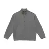 Yidao Roupas Vintage 2026 Outono Novo Retrô Japonês Simples Cor Sólida Estilo Old Money Cardigã Moletom Solto com Botões para Homem