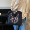 Bolso Tote Bordado Nuevo Transfronterizo 2026, Bolso de Hombro Moderno y Versátil, Gran Capacidad, Bolso Ligero para el Día a Día