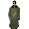 Abrigo Militar de Algodón Largo Protección Laboral Engrosado Talla Libre Alivio de Emergencia para Hombre y Mujer Invierno Exterior Verde Resistente al Frío Conservación del Calor Impermeable