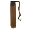 Peluca de cola de caballo de fibra química invisible con gancho y bucle para mujer europea y americana, de seda de alta temperatura, enrollada en varios colores, venta al por mayor, caja completa