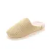Zapatillas de algodón para el hogar de punta redonda para otoño e invierno, zapatillas de algodón para el hogar para pareja, zapatillas de felpa cálidas antideslizantes para hombre, fabricantes