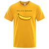 Camiseta informal de manga corta con estampado DOLCE AND BANANA, novedad de comercio exterior, cuello redondo