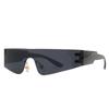 20902 nuevo modelo de moda gafas de pasarela parte superior plana gafas selladas de una pieza gafas de sol de comercio exterior transfronterizo