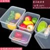 Caixa de Armazenamento de Plástico Branca Espessa com Tampa, Recipiente Retangular para Geladeira e Freezer, Caixa Selada para Alimentos Comercial, Caixa de Armazenamento