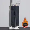 Jeans Masculino Inverno 2025 Novo Americano High Street Retro Reto Solto Perna Larga Casual Versátil Calça Longa