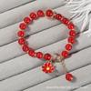 Pulsera Explosión de Margarita de Cristal para Mujer, Pulsera Sencilla Dulce Fresca, Accesorios Culturales Creativos, Artículo Popular para Transmisión en Vivo, Mayoreo