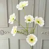 6 Cabezas de Flor Gesang Flores Artificiales para Salón de Bodas Arreglo Floral Estilo Monet Decoración Suave Arreglo Floral Fondo Arte Floral
