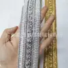Ventas directas del fabricante: Cinta de encaje con hilo dorado de 4.5CM, accesorios para prendas de vestir de comercio nacional y extranjero, accesorios para vestidos y batas