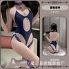 Gato Noturno Lingerie Sexy Cachorro Estilo Japonês Traje de Banho Desejo Puro Alça no Pescoço Fenda Alta Costas Nuas Body Apertado para Mulheres